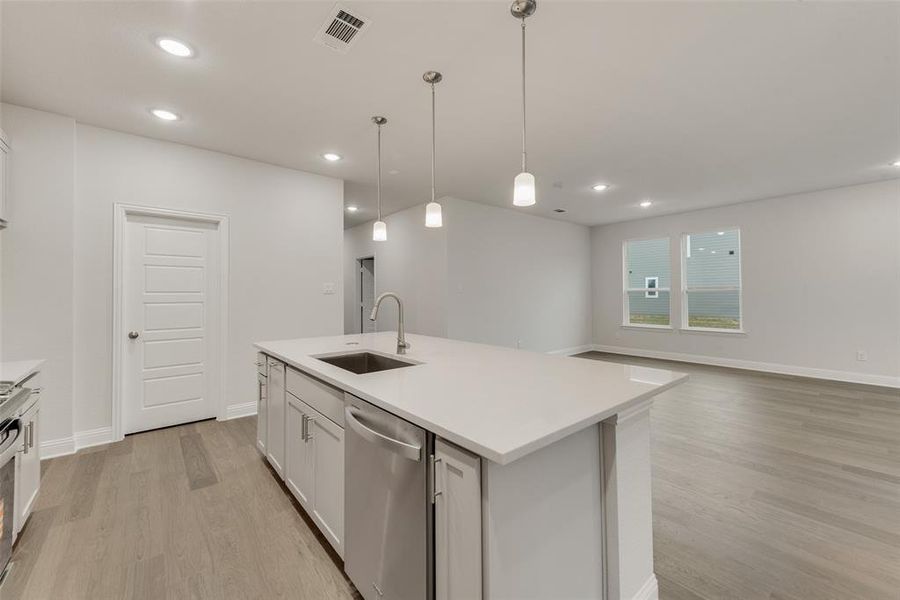 Furnished interior view inside a new home in Creekside of Crowley, Crowley (Image 6).