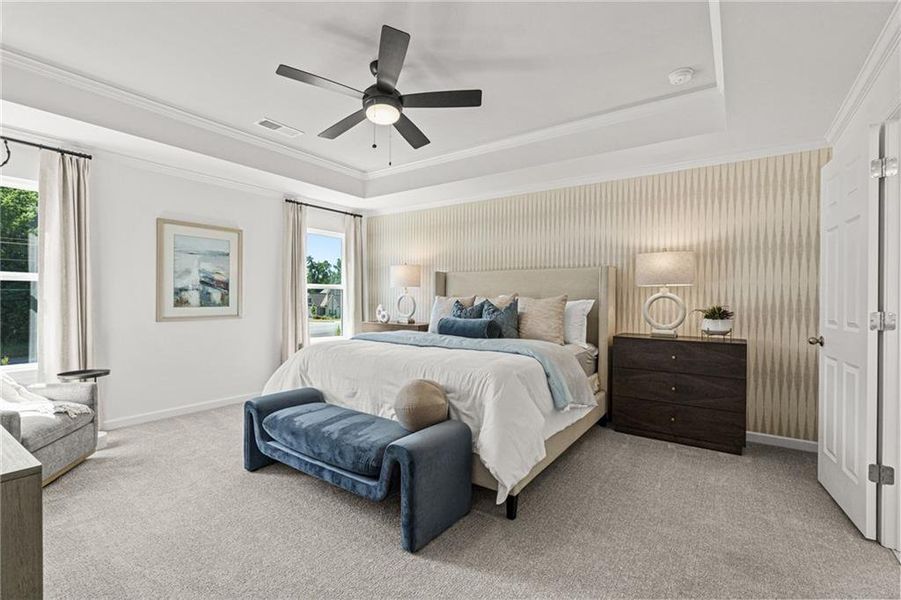 Furnished interior view inside a new home in Fern Hollow, Buford (Image 26).