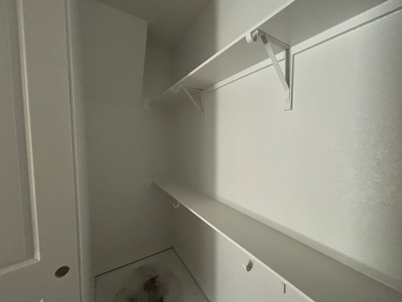 Primary closet Primary closet