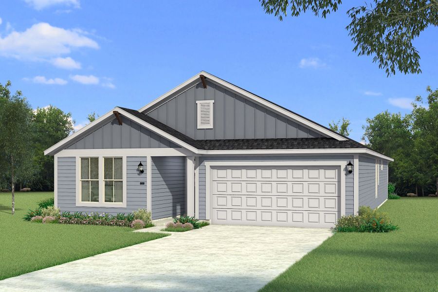 The Kiara - Farmhouse Elevation