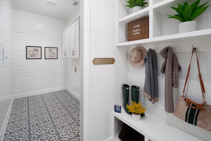 Representative furnished interior of a home built from the The Trinity Executive by UnionMain Homes in Lake Breeze, Lavon (Image 27).