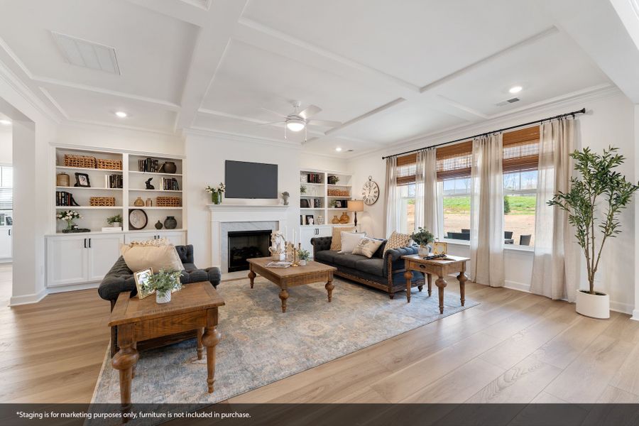 Furnished interior view inside a new home in Foxhall Landing, Easley (Image 14). Furnished interior view inside a new home in Foxhall Landing, Easley (Image 14).