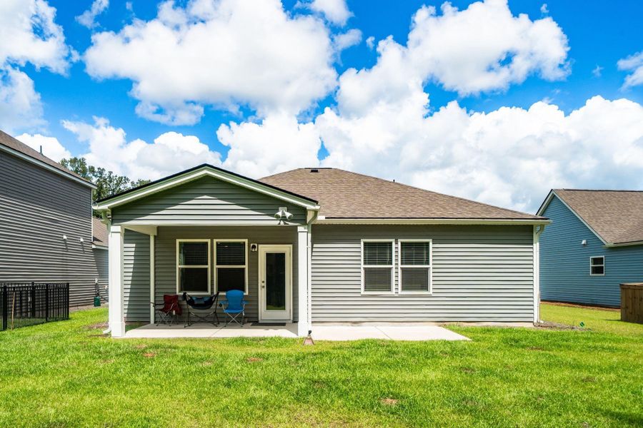 Exterior details and patio area of a home in , Huger (Image 3).