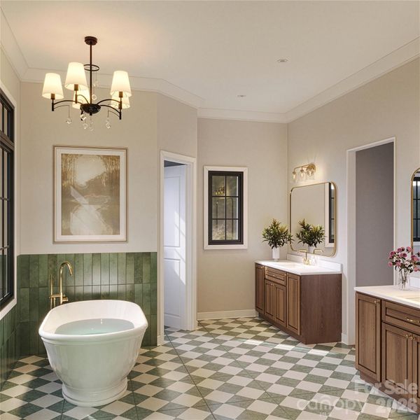 Furnished interior view inside a new home in , Mooresville (Image 6).