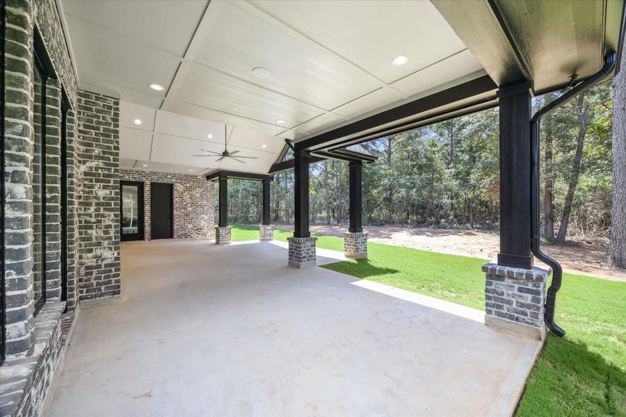 Entertain in style with this spacious back patio