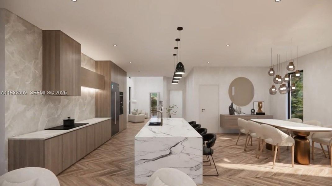 Furnished interior view inside a new home in , Miami (Image 6). Furnished interior view inside a new home in , Miami (Image 6).