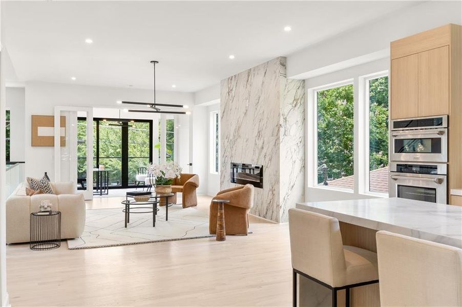 Furnished interior view inside a new home in , Atlanta (Image 18). Furnished interior view inside a new home in , Atlanta (Image 18).