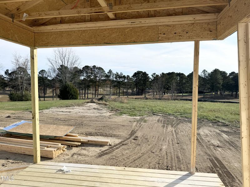 Golf Course View from Rear Porch