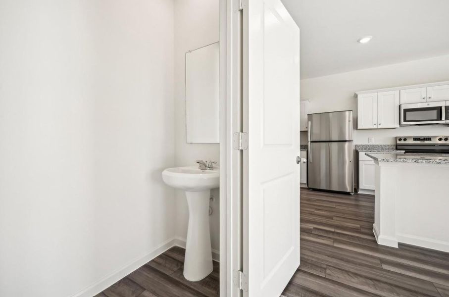 Furnished interior view inside a new home in Eagles Landing, Elgin (Image 5).