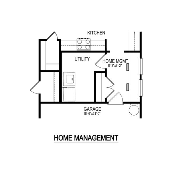 2D floor plan layout for the Diamond | Prairie Winds by Trophy Signature Homes in Prairie Winds, Hutto, TX (Image 6). 2D floor plan layout for the Diamond | Prairie Winds by Trophy Signature Homes in Prairie Winds, Hutto, TX (Image 6).