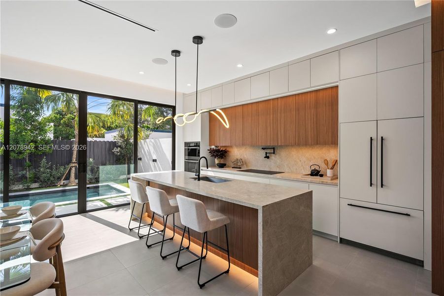 Furnished interior view inside a new home in , Miami (Image 14). Furnished interior view inside a new home in , Miami (Image 14).