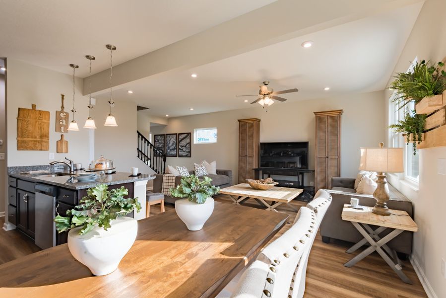 Representative furnished interior of a home built from the Hudson by Fischer Homes in Villas at Gold Creek, Dawsonville (Image 17).