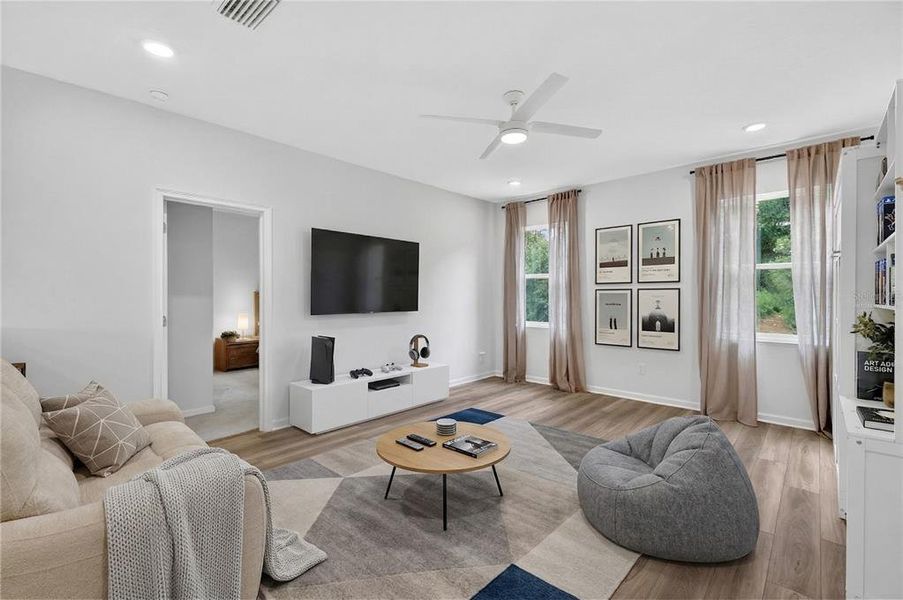 Furnished interior view inside a new home in Summerbrooke, Mount Dora (Image 38).