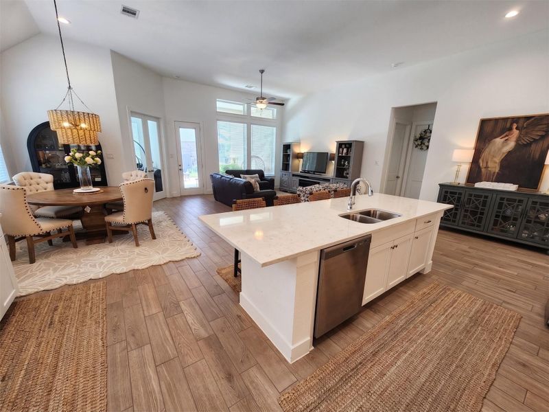 Furnished interior view inside a new home in The Woodlands Hills, Willis (Image 12).