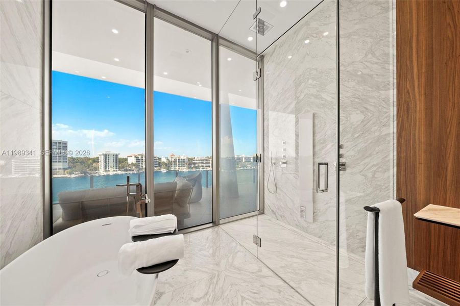 Furnished interior view inside a new home in , Miami (Image 51).