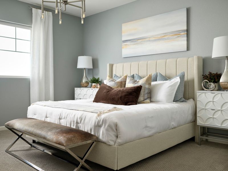 Representative furnished interior of a home built from the 3507 by Tri Pointe Homes in The Aurora Highlands, Aurora (Image 7).