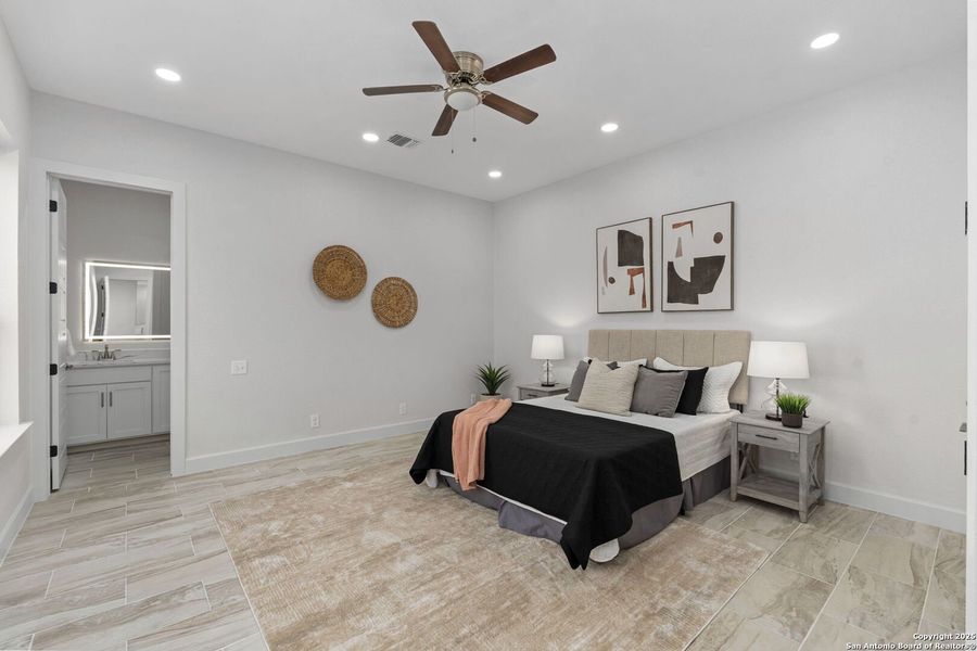 Furnished interior view inside a new home in , San Antonio (Image 19). Furnished interior view inside a new home in , San Antonio (Image 19).