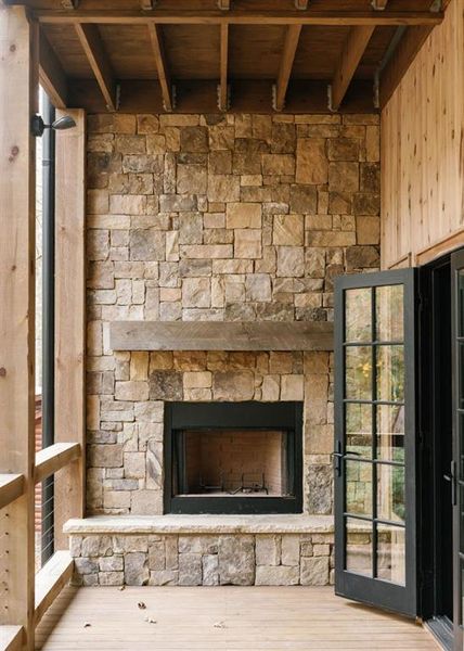 Exterior details and patio area of a home in , Blue Ridge (Image 20).