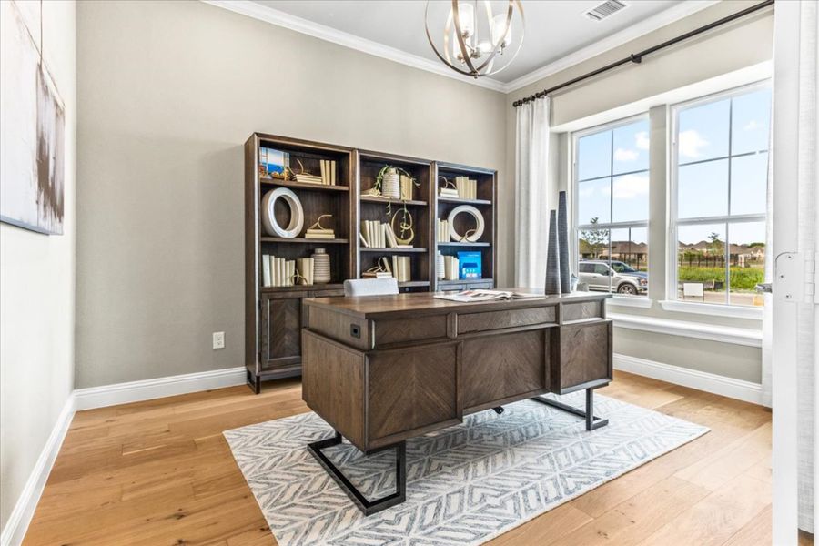 Furnished interior view inside a new home in Nelson Lake, Rockwall (Image 9).
