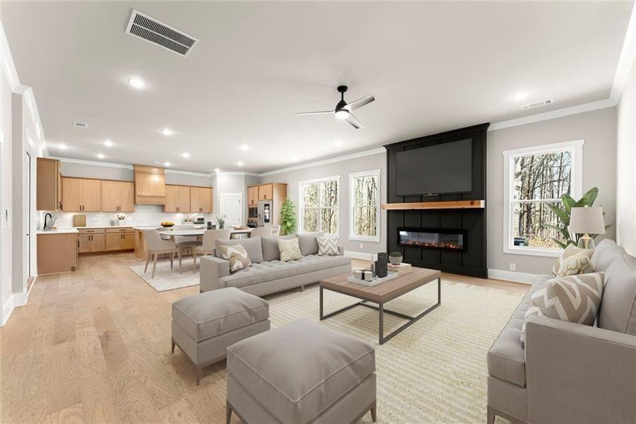 Furnished interior view inside a new home in , Murrayville (Image 9).
