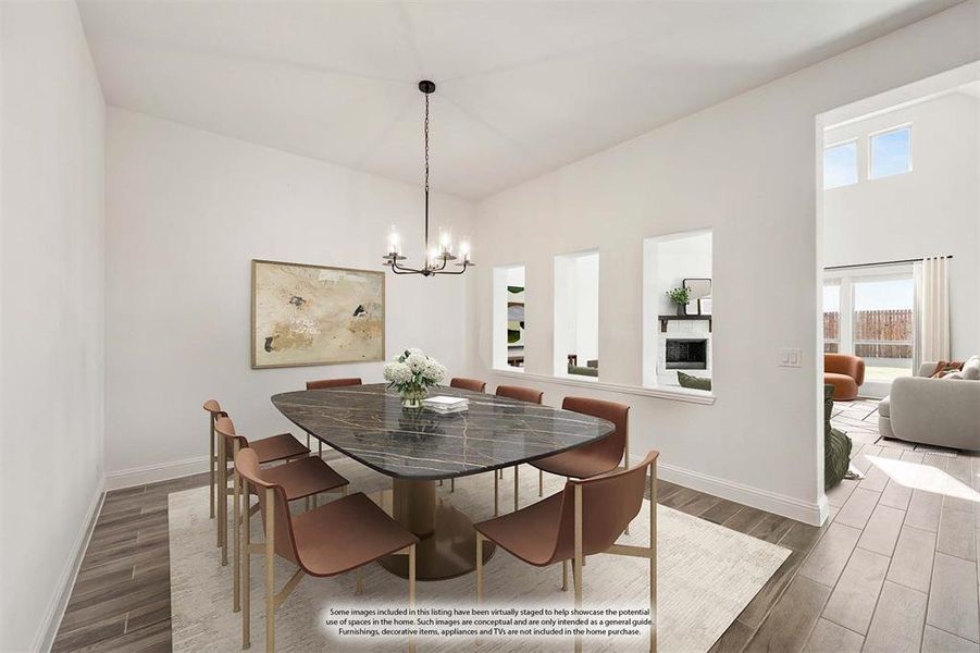 Furnished interior view inside a new home in Georgetown at Kings Fort 60s, Kaufman (Image 10).