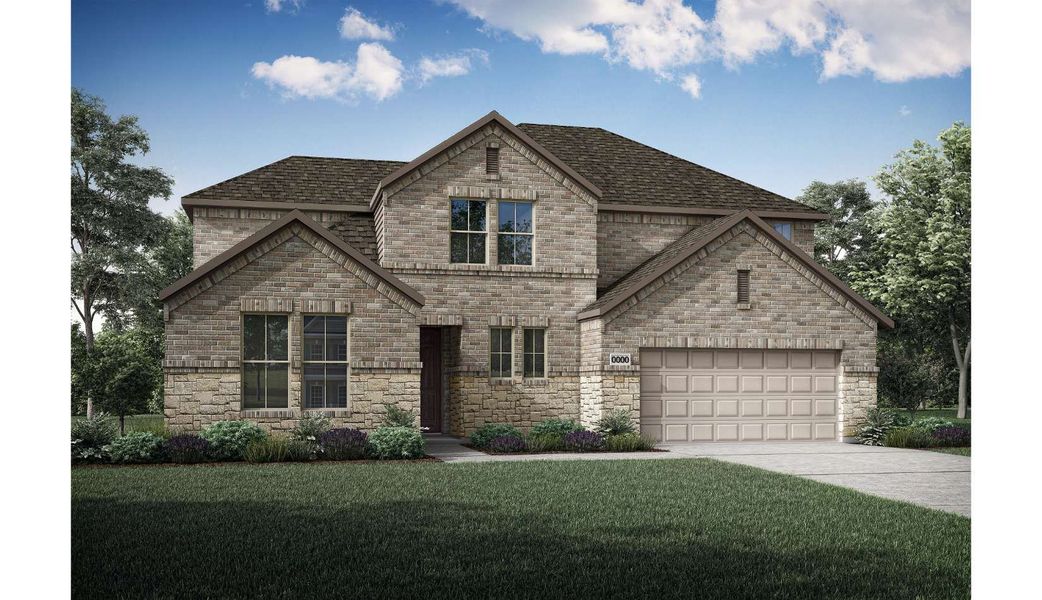 Representative exterior photo of a completed home built from the Ethan by Tri Pointe Homes in Inspiration Collection at LaPrelle, Fort Worth, TX (Image 29). Representative exterior photo of a completed home built from the Ethan by Tri Pointe Homes in Inspiration Collection at LaPrelle, Fort Worth, TX (Image 29).