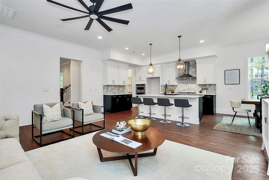Furnished interior view inside a new home in , Denver (Image 10). Furnished interior view inside a new home in , Denver (Image 10).