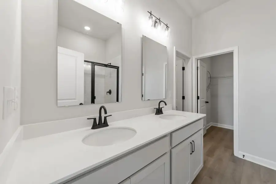 Sample Primary Bathroom photo. Actual structural options and design finishes of home may vary.