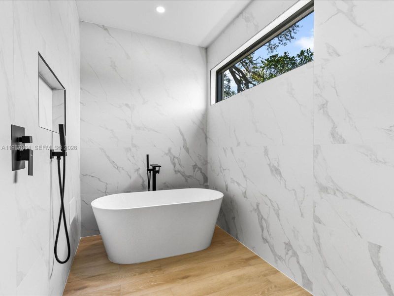 Furnished interior view inside a new home in , Miami (Image 11).