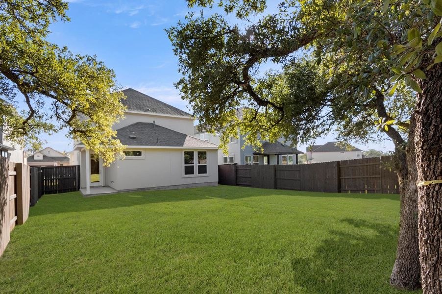 Exterior details and patio area of a home in Clear Creek, Round Rock (Image 18). Exterior details and patio area of a home in Clear Creek, Round Rock (Image 18).