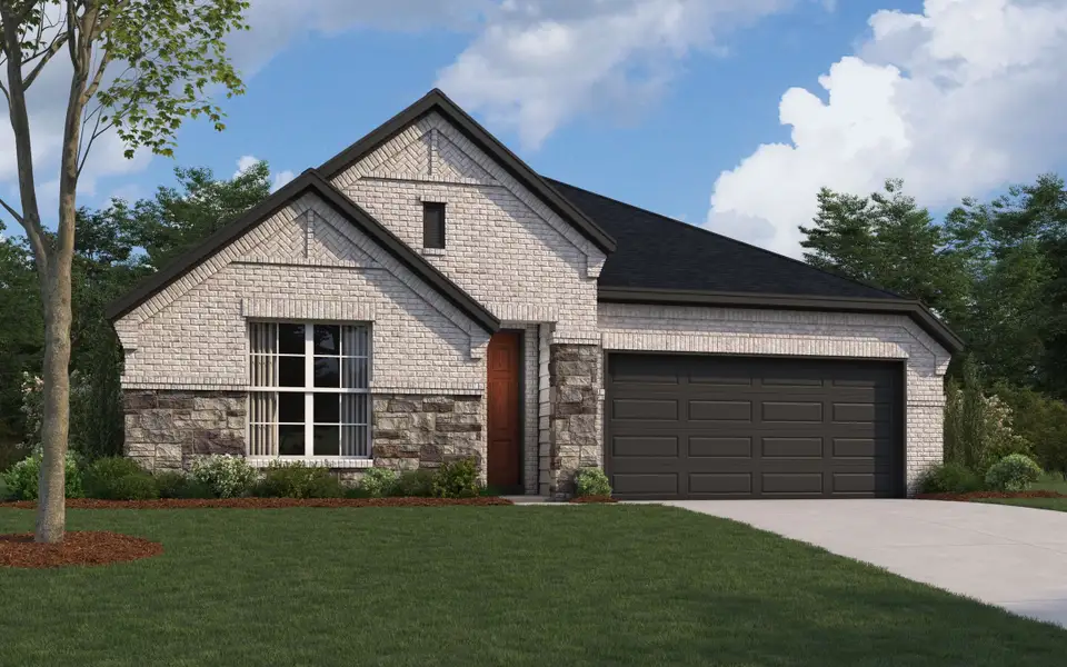 Front exterior of a new home in Creekside, Royse City, TX, highlighting curb appeal (Image 20).
