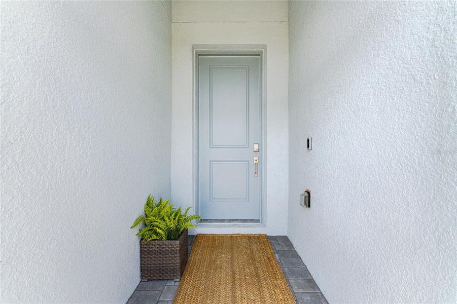 Exterior details and patio area of a home in , Englewood (Image 25).