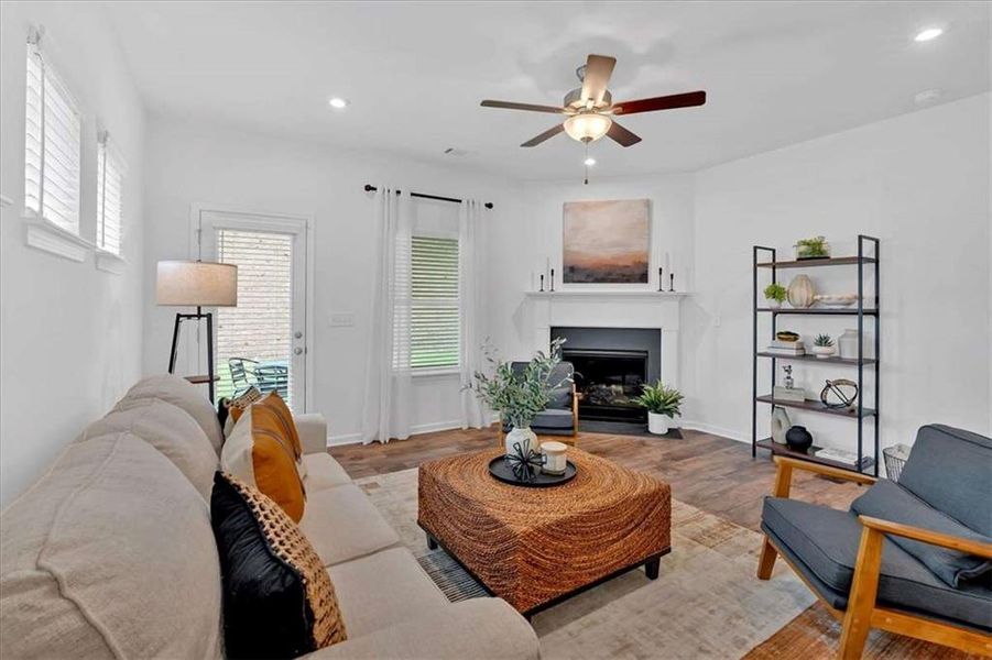 Furnished interior in a model home at The View at Groover's Lake in Lithia Springs (Image 29).