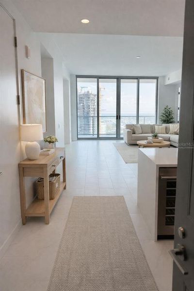 Furnished interior view inside a new home in , St. Petersburg (Image 7).