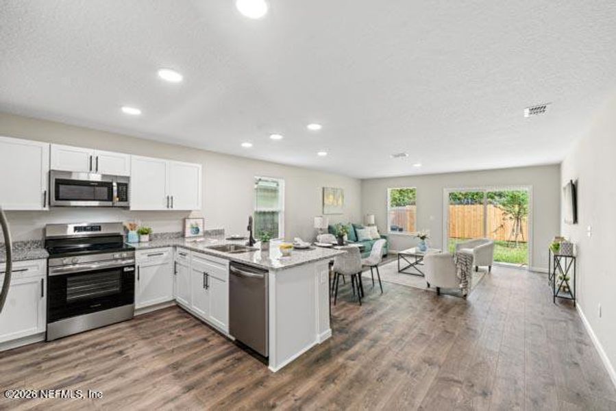 Furnished interior view inside a new home in , Jacksonville (Image 6).