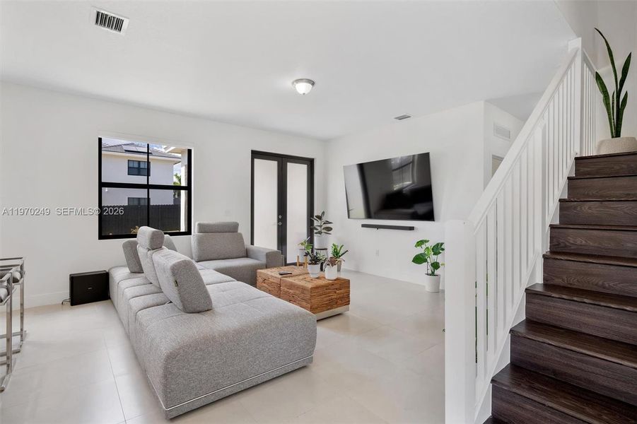 Furnished interior view inside a new home in , Miami (Image 15).