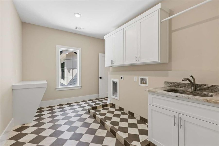 Furnished interior view inside a new home in , Atlanta (Image 17). Furnished interior view inside a new home in , Atlanta (Image 17).