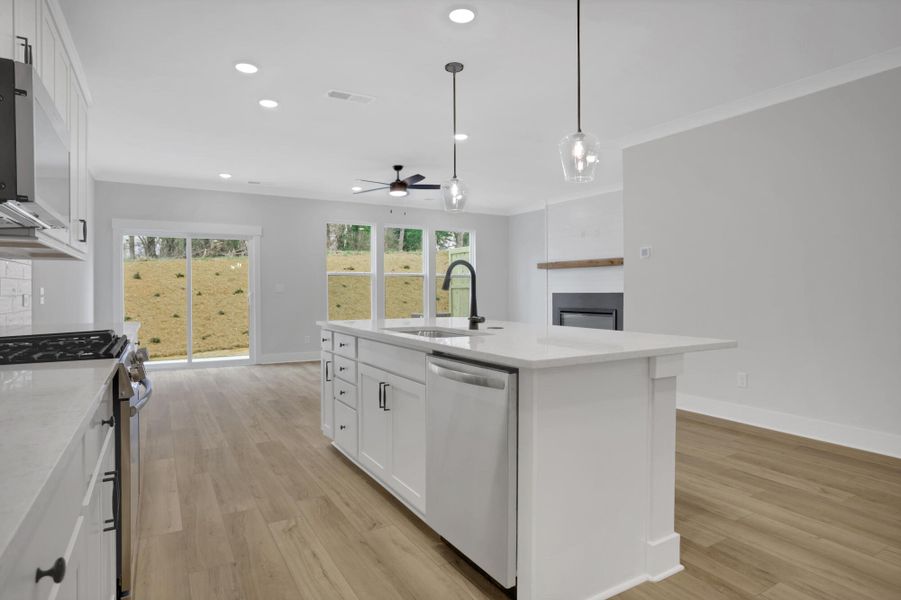 Furnished interior view inside a new home in Villas at Dawsonville Townhomes, Dawsonville (Image 11).