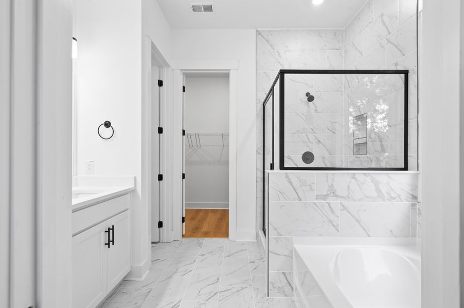 Furnished interior in a model home at Anderson County Homes in Anderson (Image 25).