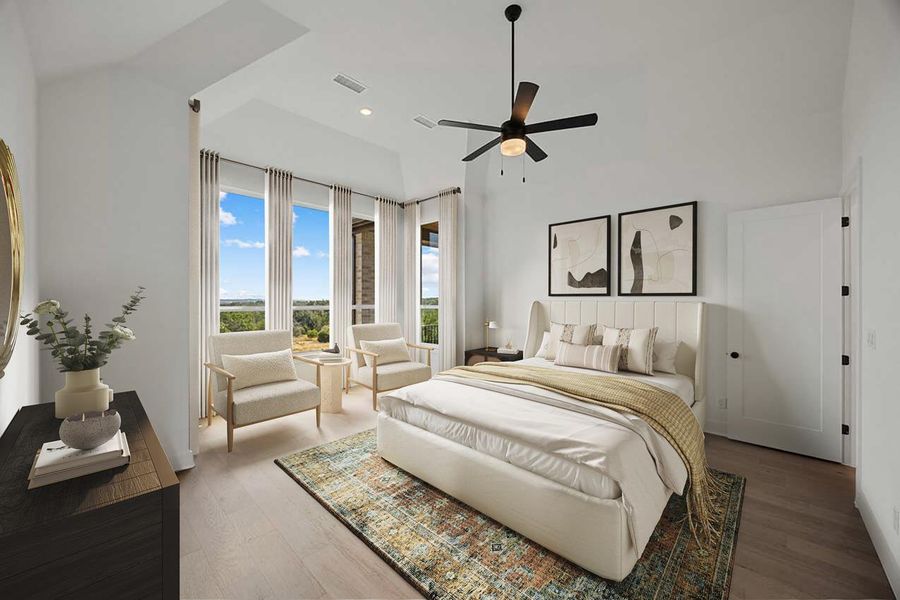 Furnished interior view inside a new home in Parkside On The River, Georgetown (Image 7).