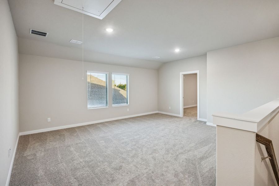 Game Room in the Wimbledon home plan by Trophy Signature Homes – REPRESENTATIVE PHOTO