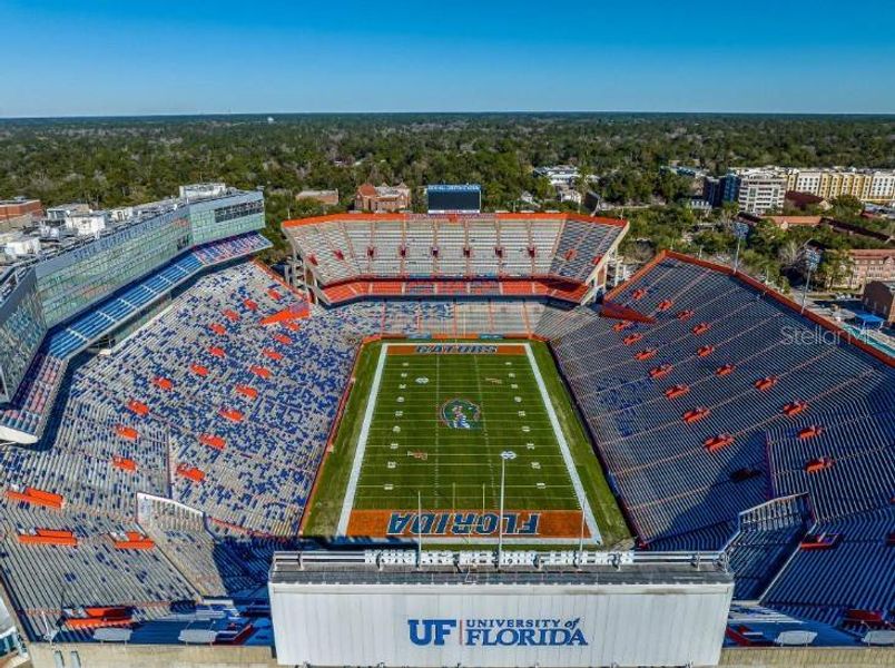 Catch a game at University of Florida- Just 16 miles away.