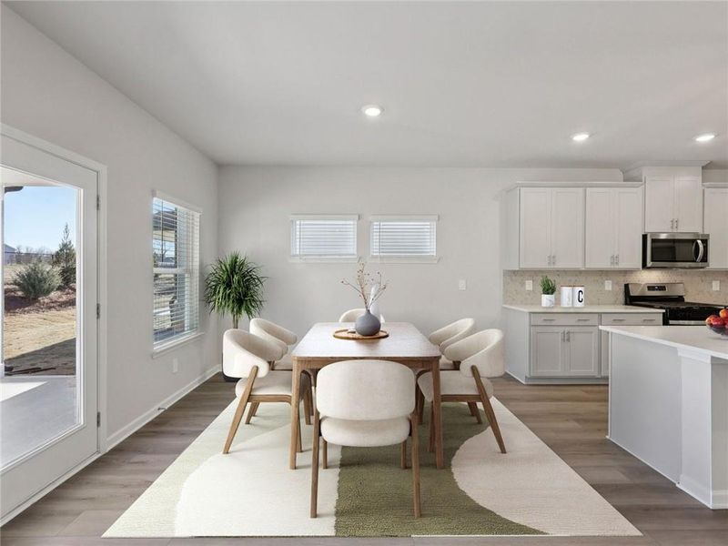 Furnished interior view inside a new home in Martin Springs - Estate Series, Lawrenceville (Image 3).