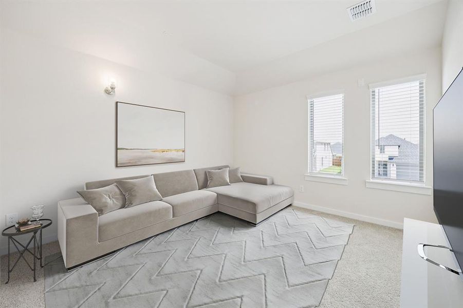Furnished interior view inside a new home in Windmore, Princeton (Image 14). Furnished interior view inside a new home in Windmore, Princeton (Image 14).