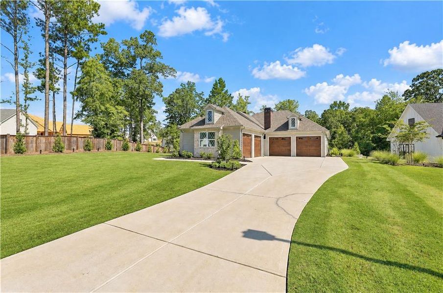 Front exterior of a new home in , Newnan, GA, highlighting curb appeal (Image 25).
