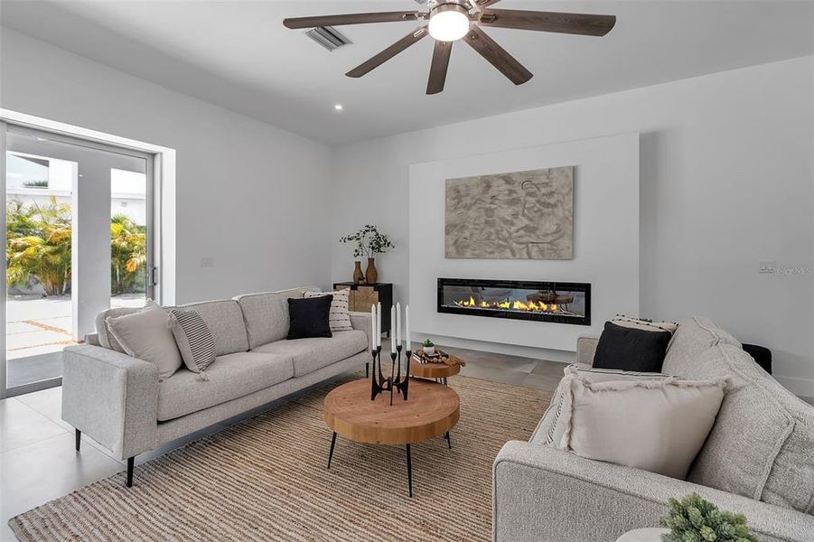 Furnished interior view inside a new home in , Sarasota (Image 10).