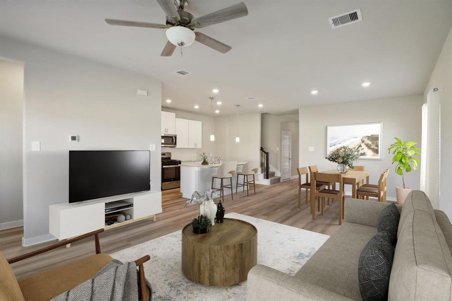 Photo is not of the actual home but is an inspirational photo of builder’s model home and may depict options, furnishings, and/or decorator features that are not included. Photo is not of the actual home but is an inspirational photo of builder’s model home and may depict options, furnishings, and/or decorator features that are not included.