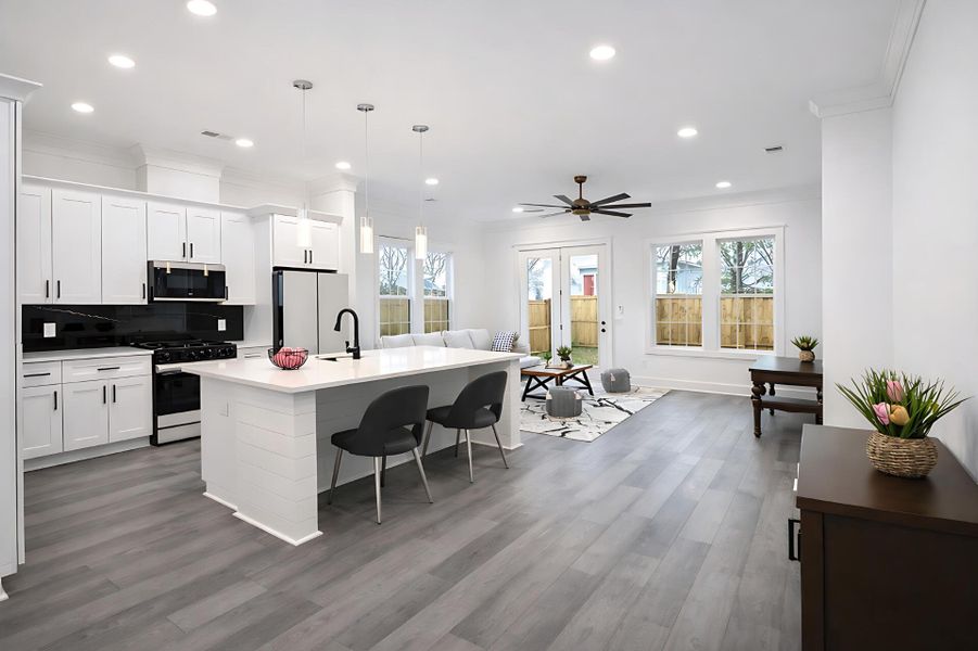 Furnished interior view inside a new home in , North Charleston (Image 13). Furnished interior view inside a new home in , North Charleston (Image 13).