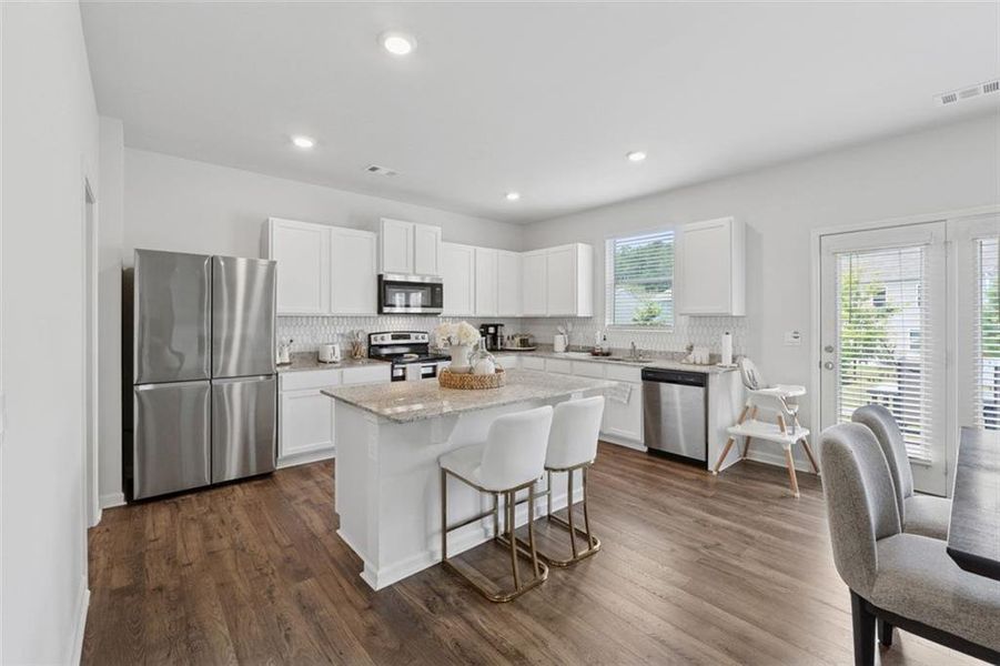 Furnished interior view inside a new home in Etowah Preserve, Dawsonville (Image 15).