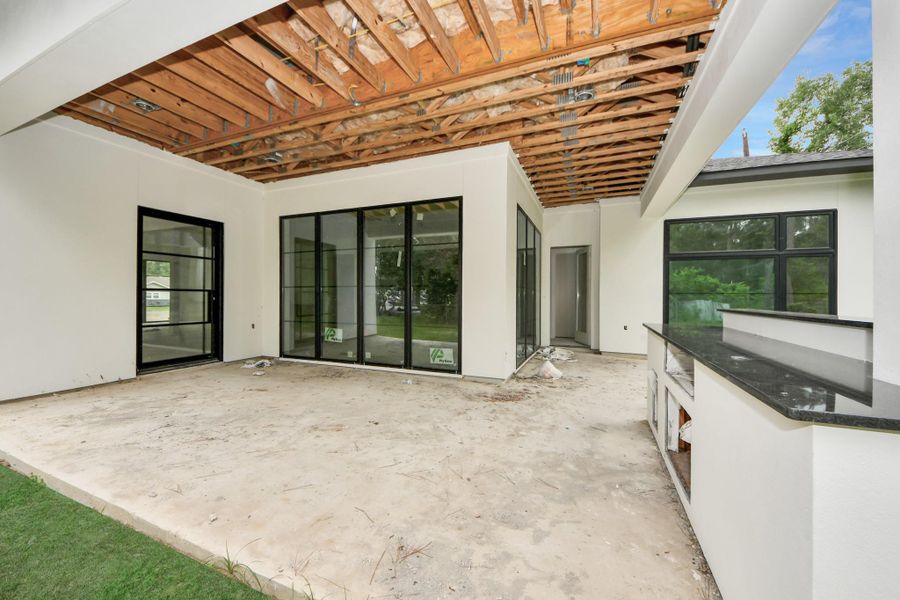 Exterior details and patio area of a home in , Houston (Image 14). Exterior details and patio area of a home in , Houston (Image 14).